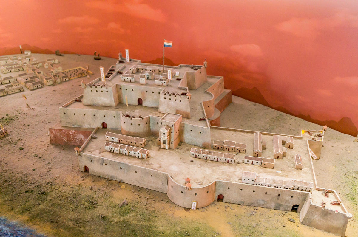 热兰遮城古城模型